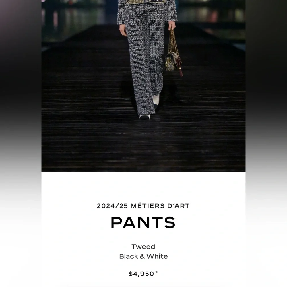 STUNNING, RARE CHANEL High-Waisted Wide-Leg Trousers